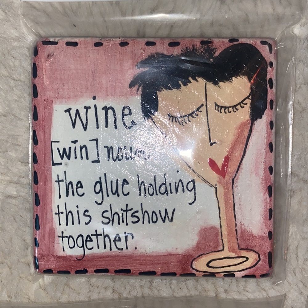 Deb Peters Set of Four Hand Painted Coasters! - Picture 3 of 7